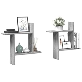 Gray Floating Wall Shelves...