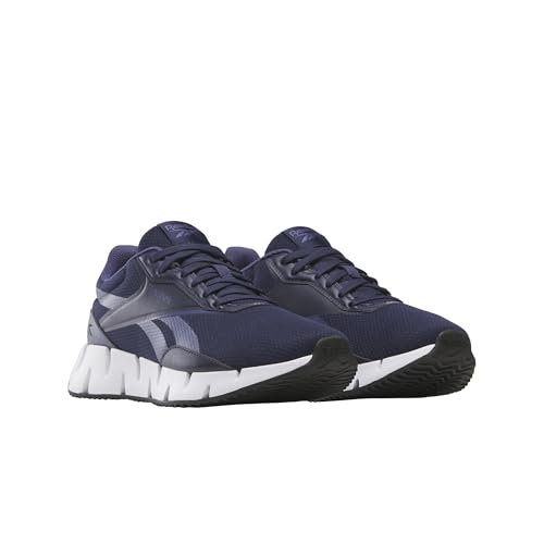 Reebok Women's Zig Dynamica STR Sneaker, Navy/Twilight Purple/Core Black, 8.52
