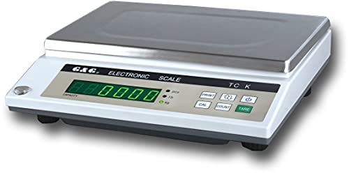 Preisvergleich Produktbild G&G TC Serie. TC 20kg / 1g, 34x22 cm Wägefläche, 230V Stromversorgung, Tischwaage, Präzisionswaage, Digitalwaage, Industriewaage