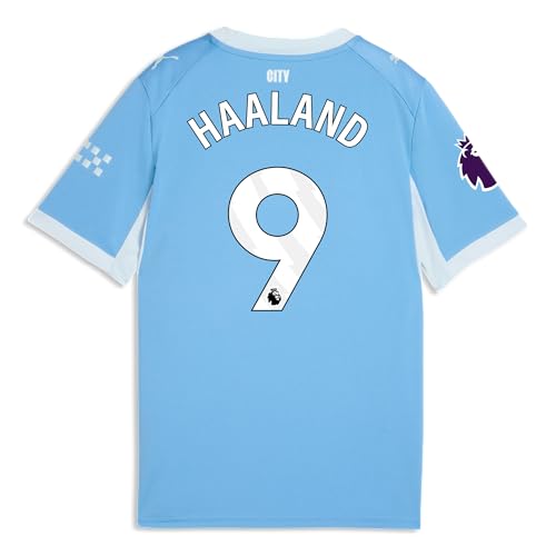 PUMA Kids Manchester City 2026/27 HAALAND #9 Home Jersey - Blue - L