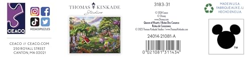 Ceaco - Thomas Kinkade - Disney - Queen of Hearts - 1000 Piece Jigsaw Puzzle