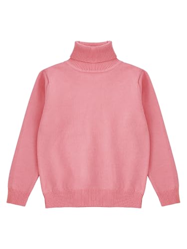 Kids Boys Girls Turtleneck Long Sleeve Knitted Pullover Tops Thermal Sweater Undershirt3