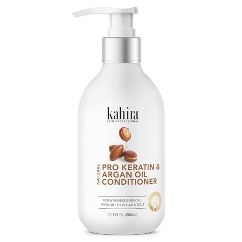 Image of Natural Pro Keratin & Argan Oil Conditioner | Deeply Purifies & Removes Impurities | Dermatologically Tested | 300ml (10.1 Fl. Oz.)