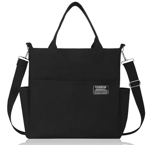 Afashor Canvas Tote Bag Large Capacity