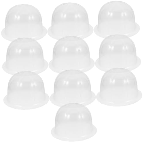 STOBAZA 10Pcs Clear Hat Display Case Baseball Cap Protector Holder with Shape Preservation for Home and Travel Storage Easy to Clean Beanie Organizer Wall Mount Display