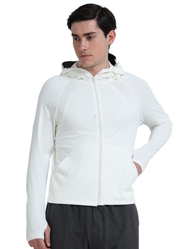 Image of FABSPORTS Men's UV Protection Sun Screen Jacket, Sun Protection Clothing, Lightweight with UPF 50+ Protection for Outdoors