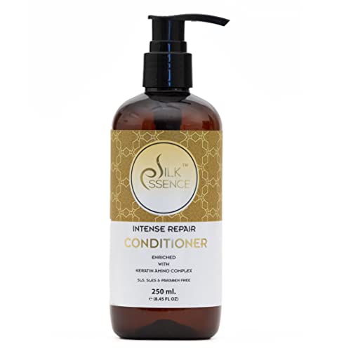 Image of Intense Repair Keratin Conditioner for Men & Women (250ml) / Enriched with Keratin Amino Complex /Conditioning /Smooth & Shine to Maintain Your Straight Hair /Silicone & Paraben Free