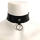 Unisex Fashion Latex Halsband mit Schnalle der Rückseite,handgefertigter Naturkautschuklatex mit O Ring-S