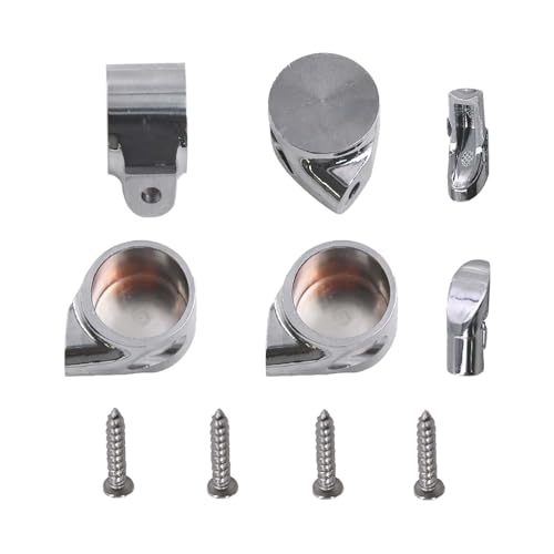 Toilet Seat Hinge Metal End Caps Compatible with Giralda DAMA Senso Hall Soft Close AI0001100R, Silver - Image 4