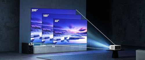 Image of Lazervision Lv1040 Sun Max 4K Ultra HD Projector | 4000 ANSI Lumens | Android 14 | 50000 Hr Lamp | Auto & Digital Focus & Keystone | MEMC | HDMI, ARC, WiFi, BT 5 | 2GB+32GB | HDR10 | 5Yr Warranty