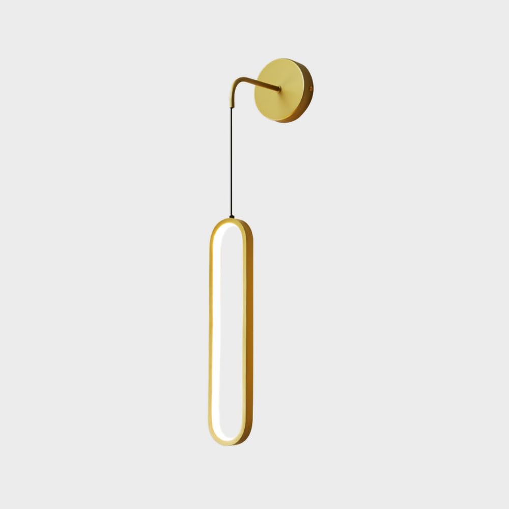 Granestner Nordic LED Wall Lamp - Elegant Gold & Black Light Fixture for Bedroom, Living Room, and Dining(Gold)