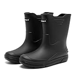 Rain Boots for Men, Waterproof Rubber Boots Superior Durable Garden Boots Non-Slip Muck Boots, Platform Fishing Boots for Outdoor Comfort Work Boots