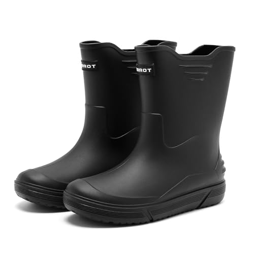 Rain Boots for Men, Waterproof Rubber Boots Superior Durable Garden Boots Non-Slip Muck Boots, Platform Fishing Boots for Outdoor Comfort Work Boots