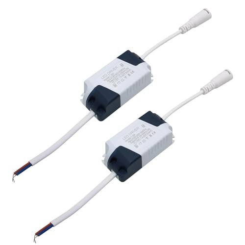 3W LED Driver, Constant Current 300mA AC 85~265V Output 5~12V DC Female Connector External Power Supply Rectifier Transformer for LED Ceiling Light