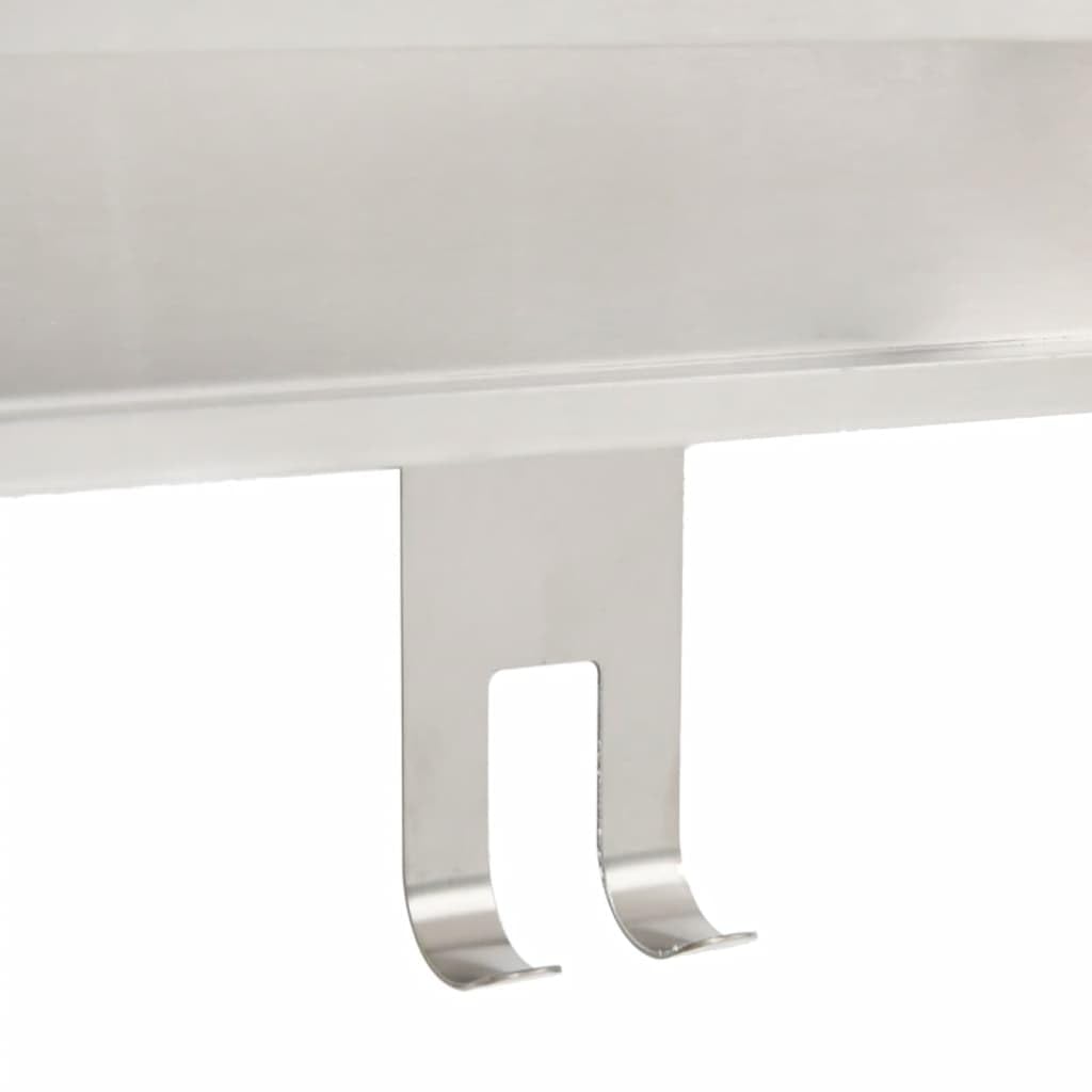 Duschcaddy - Juego de 2 ganchos exteriores para puertas de ducha de hasta 25 mm, 71 cm de altura, 24 x 6,5 x 10 cm, 20 kg