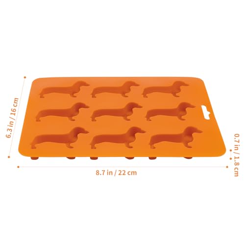 HEMOTON Silikon Eiswürfelform Kleine Hunde 9-Fach Eiswürfel Form Für Cocktails Und Backen 8.7X6.3X0.7 Zoll