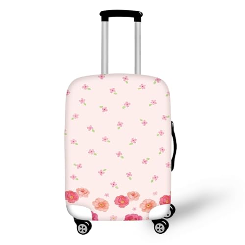 Housse valise XL rose orange en spandex lavable et élastique pour grands bagages