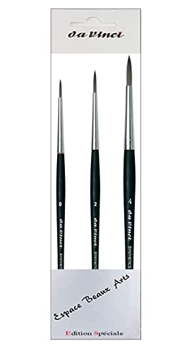 Juego De Pinceles Sintéticos Rodart Policraft Transparente 4 Piezas