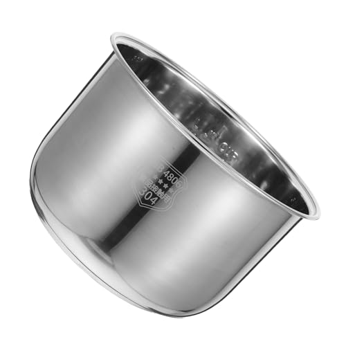 Zerodeko Olla Arrocera Inoxidable Olla Interior Cocción de Arroz Vapor y Guisos de Limpiar y Duradera Compatible con Arroceras Eléctricas