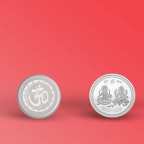 GlobalTech Silver Color Coin for Gift Pooja Not Silver Metal
