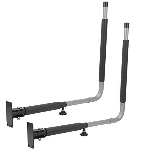 YOUTHINK Car Roof Box Wall Mount Rack, 50KG Load Bearing Kayak Storage Hooks Hanger with Foam Padding for Skimboarding,Garage,Paddle Board