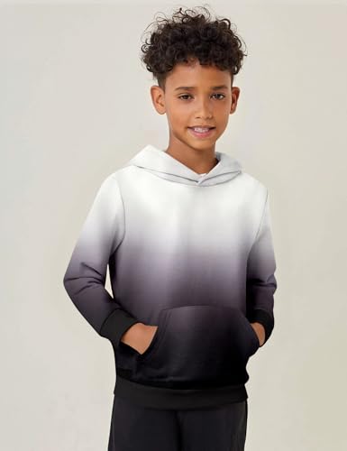 Image of Arshiner Unisex Kids Soft Pullover Hooded Sweatshirt with Pocket Basic Hoodies Sportswear Age 4-13 Years