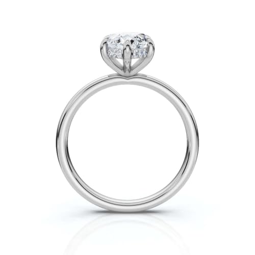 1-5 CT Moissanite Engagement Ring Colorless VVS1 10K 14K 18K Solid Gold & 925 Sterling Silver Hidden Halo Moissanite Ring moissanite ring Christmas Gift For Women4