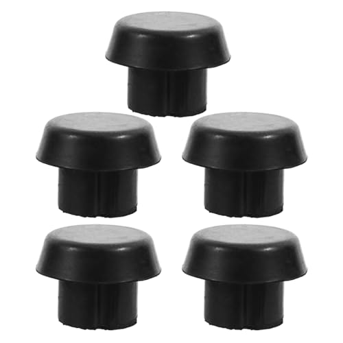 Yardwe Enhanced Performance Billiard Cue Bottom Covers 5 Pack Pool Cue Stick Protectors