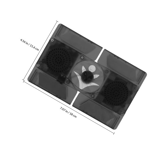 Base refrigerante portátil plegable para laptop con doble ventilador miniatura 2