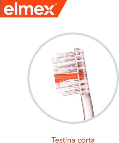 ELMEX Zahnbürste Schutz Carie InterX Tiefenreinigung, mittel, Orange – Bild 4