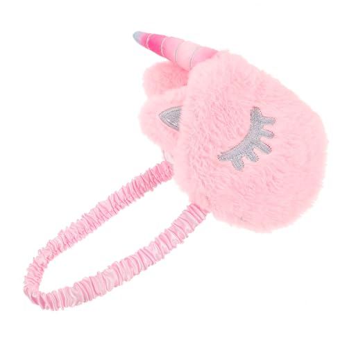 Gogogmee スリーピングマスク 動物のアイマスク 子供のアイカバー ユニコーンアイマスク ぬいぐるみアイマスク sleeping mask sleep mask スリープマスク ピンク