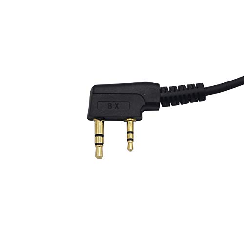 Image of 2 Pin D Shape Earpiece Headset PTT Mic for Baofeng UV-82 UV-5R BF-F9 BF-F8HP BF-888S Kenwood TK250 TK260 Wouxun KG-699 KG-689(10 Pack)