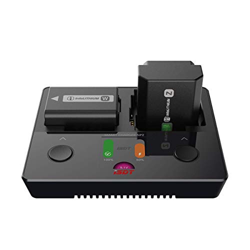 ISDT NP2 急速互換USB充電器 カメラ バッテリー チャージャー 2個同時充電 LCDディスプレイ Sony NP-FZ100 NP-FW50 NP-BX1バッテリー用 Sony Cyber-Shot DSC-RX100, DSC-RX100 II, DSC-RX100M II, DSC-RX100 III, DSC-RX100 V, DSC-RX100 IV, HDR-CX405に対応