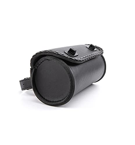 Bolsa Mini para Horquilla de Moto de Cuero PU Negra miniatura 5