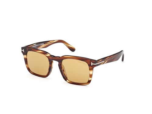 Tom Ford Dax Light Brown Square Men's Sunglasses FT0751 53E 50