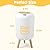onlcuk Automatic Motion Sensor Bathroom Trash Can with Lid, 3 Gallon / 11L Touchless Trash Garbage Bin with Removable Legs for Kitchen, Bedroom, Office, Small Trash Cans Trashcan Wastebasket-White