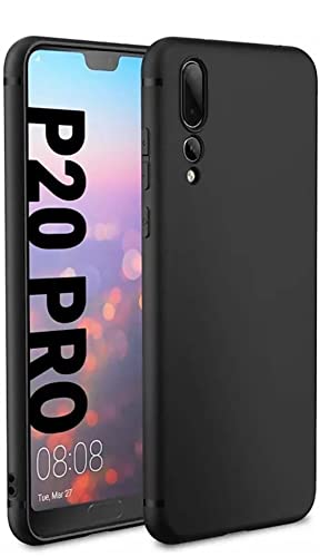 Image of Mobile Back Cover Case for Honor P20 Pro (Silicone Case|CameraProtection|Black SC1510)