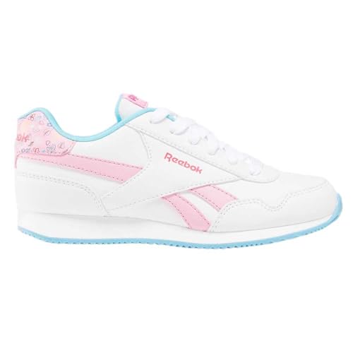 Reebok Mädchen Royal Cl Jog 3.0 Sneaker, White Astrorose Digitalblue, 37 EU