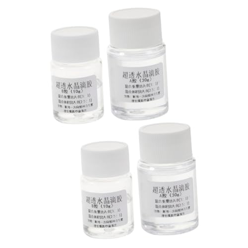 Cabilock 4 Juegos Ab de Adhesivo Epóxico Manualidades y Joyería Diy Alta y Resistencia al Amarillamiento