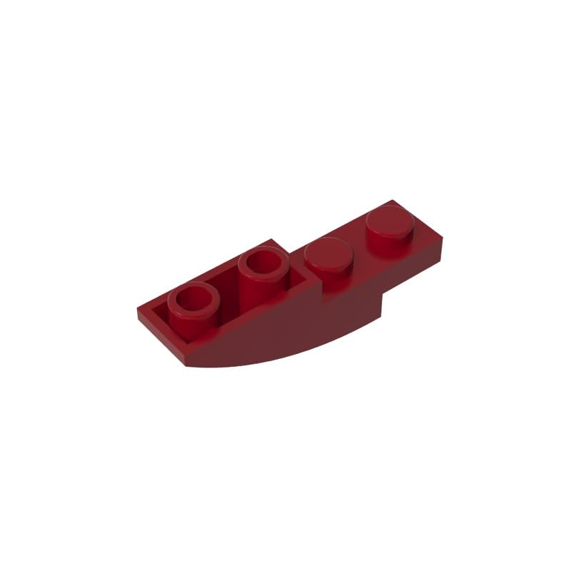 XYEIUGO 13547 Arched Brick Slope Curved 4x1 Inverted, Dark Red, 50 PCS — image 1