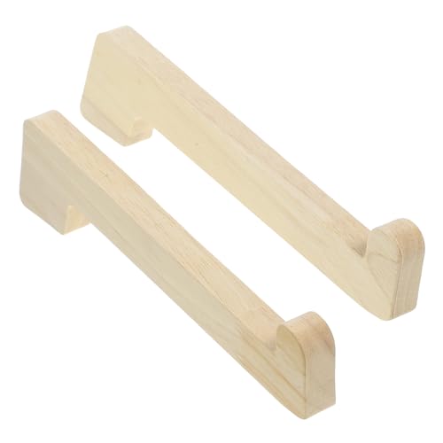 Homoyoyo 2pcs Wooden Laptop Stand Riser for Desk Height Laptop Holders for Office Home Shop and Stable Design for Enhanced Comfort and Viewing