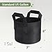 GreatBuddy 1 Gallon Grow Bags 24-Pack, Thick Fabric Pots for Plants, Sturdy Handles & Reinforced Stitching, Labels Included, Black