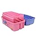 Plano 2-Tray Tackle Box with Dual Top Access, Periwinkle/Pink, One Size (620292)