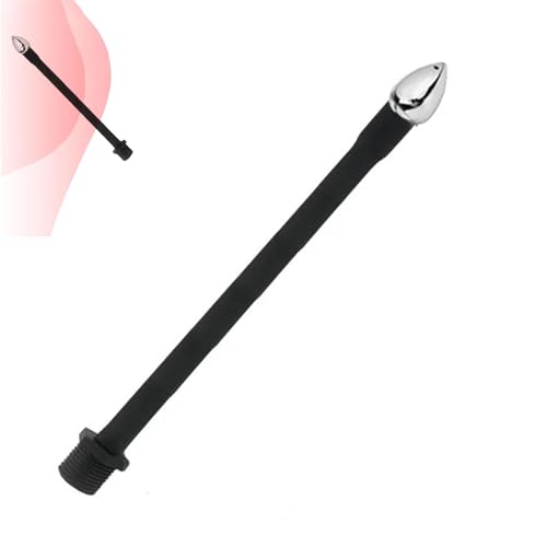 Mr.Hippe Silikon Intimdusche Schwarz Metallspitze