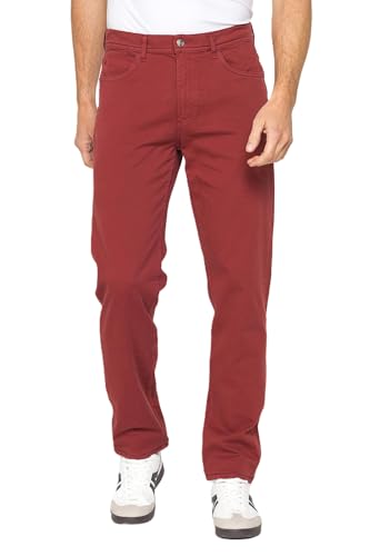 Pantalone regular CarreraJeans - Pantalone in Cotone, Rosso Scuro (52)