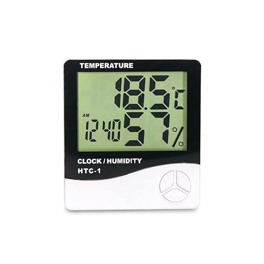 Digital Indoor Temperature and Humidity Thermometer with Alarm Clock, HTC-1-picture-10
