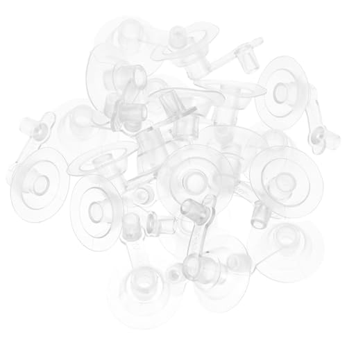 Amosfun 1 Juego Válvula De Juguete Inflable Boquillas De Repuesto para Bomba De Aire Válvulas De PVC Flotadores Inflables para Piscinas De Polivinilo Transparent 20 Piezas