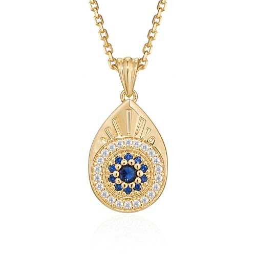 Fettero Gold Charm Necklace for Women, 14K Gold Plated Rose Paw Pendant Necklace, Dainty CZ Jewelry Necklaces for Women Gifts