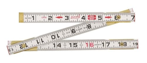 Crescent Lufkin Wood Rule, Fold, Red End, 5/8"X6', Sens, Black - 066SN