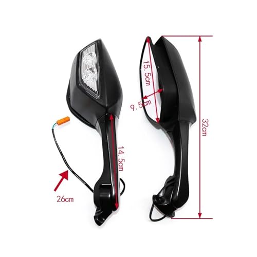 Espejo retrovisor motocicleta LED ideal para viajes largos en tu Kawasaki Ninja en carretera 2